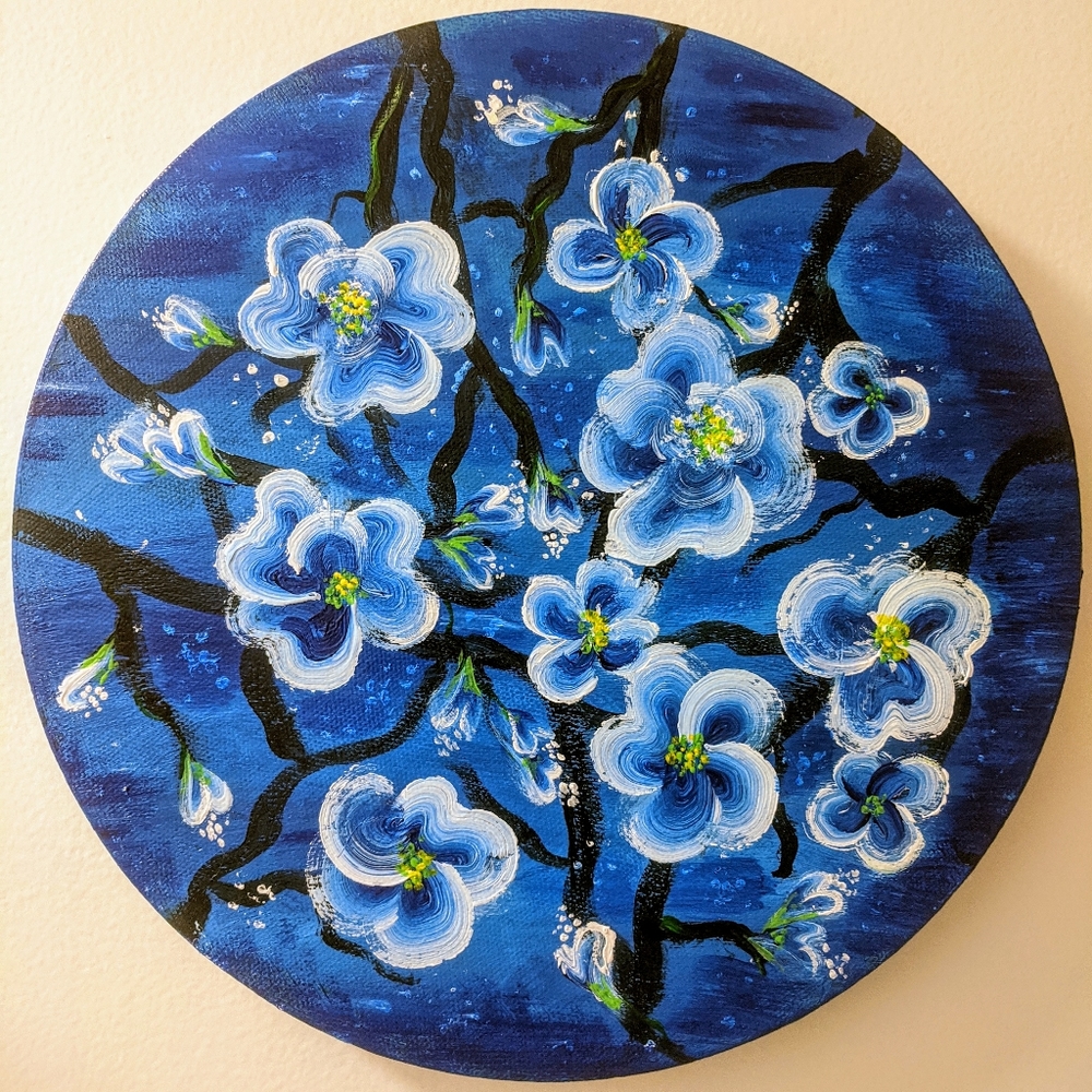 The painting " Forget-me-not" paint by me